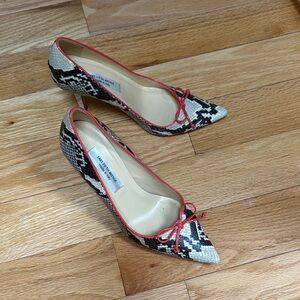 Saks Fifth Avenue Snake Print Heels